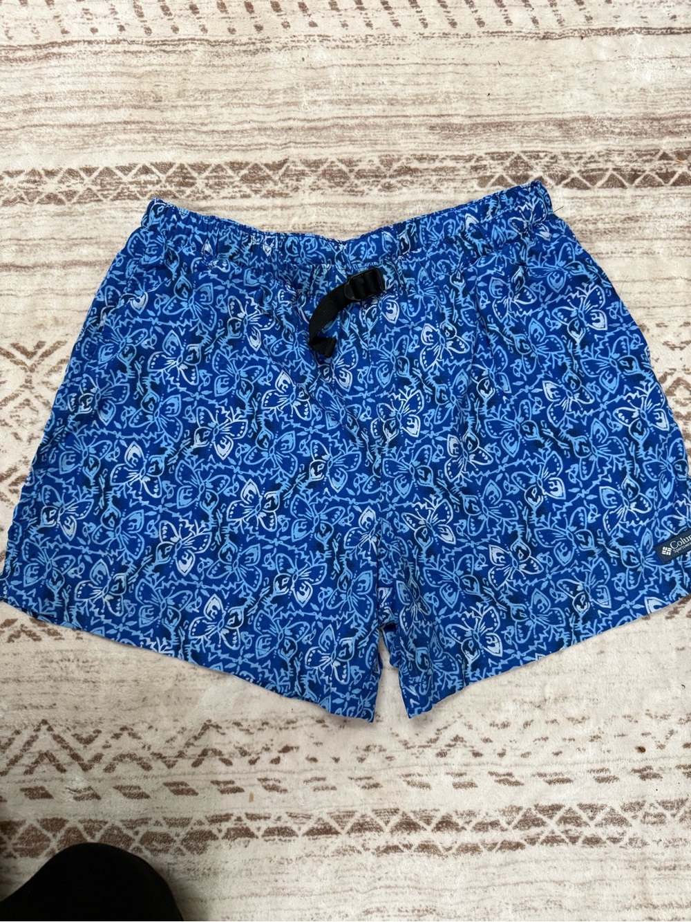 Columbia Blue Floral Swim Trunks